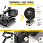 6in1 Digital Heat Press Transfer Machine T-shirt 30x38cm DIY Clamshell Pressing