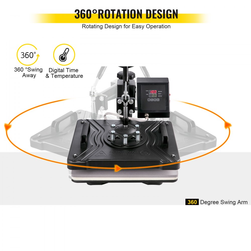 VEVOR 8 In 1 Heat Press Sublimation Machine & 53" Vinyl Cutter Cutting Plotter