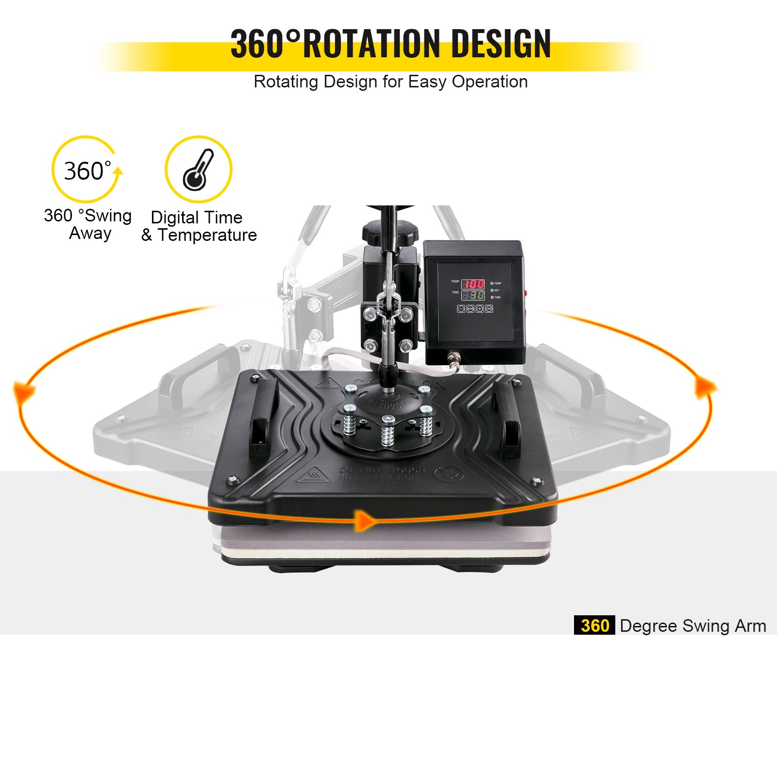 VEVOR 8 In 1 Heat Press Sublimation Machine & 53" Vinyl Cutter Cutting Plotter