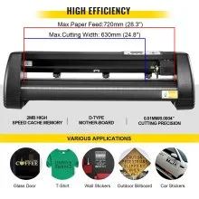 8 In 1 Heat Press 12"x15" Transfer Machine 28" Vinyl Cutter/plotter Cutting Diy