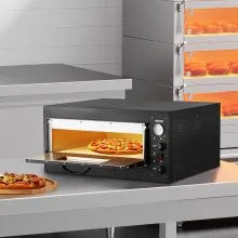 VEVOR 24-Inch Commercial Countertop Pizza Oven Single Deck Electric Pizza Oven
