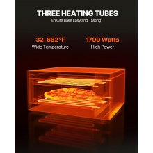 VEVOR Commercial Countertop Pizza Oven Electric Pizza Oven for 16" Pizza Indoor