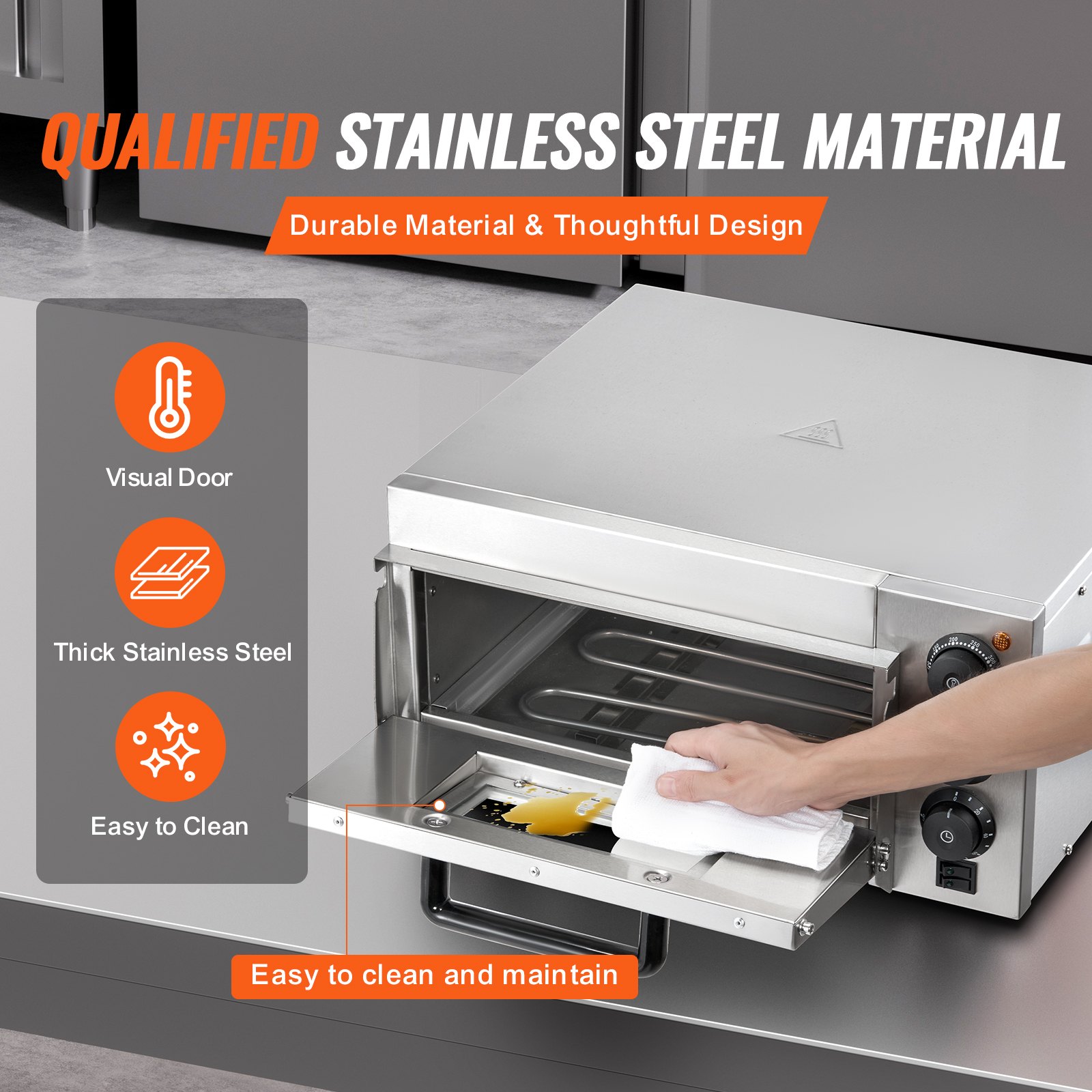 Commercial Countertop Pizza Oven Electric Pizza Oven for 14" Pizza Indoor Commercial Countertop Pizza Oven Electric Pizza Oven for 14" Pizza Indoor