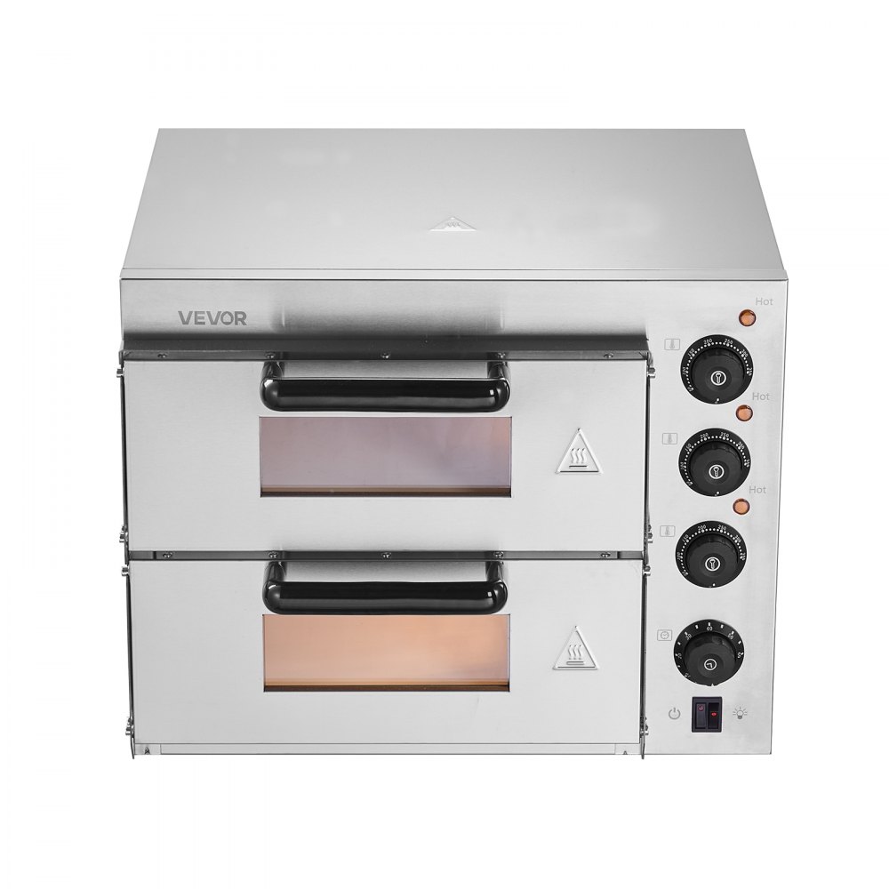 VEVOR Commercial Countertop Pizza Oven Electric Pizza Oven for 35.6 cm Pizza Indoor