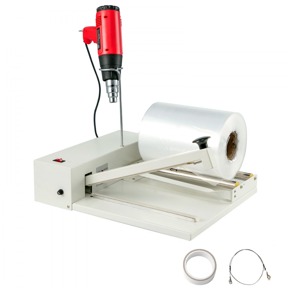 VEVOR 12" Shrink Wrap Sealer? 450W I-Bar Shrink Wrap Machine, Wrap Sealer with Heat Gun and Shrink Film Suit for PVC POF Film