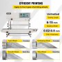 VEVOR Continuous Band Sealer FR-900, Vertical Automatic Continuous Sealing Machine with Digital Temperature Control, Vertical Band Sealer for Bag Films