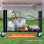 VEVOR 80Qt Rolling Cooler Cart with Bottle Opener Drainage Patio Party Bar Drink