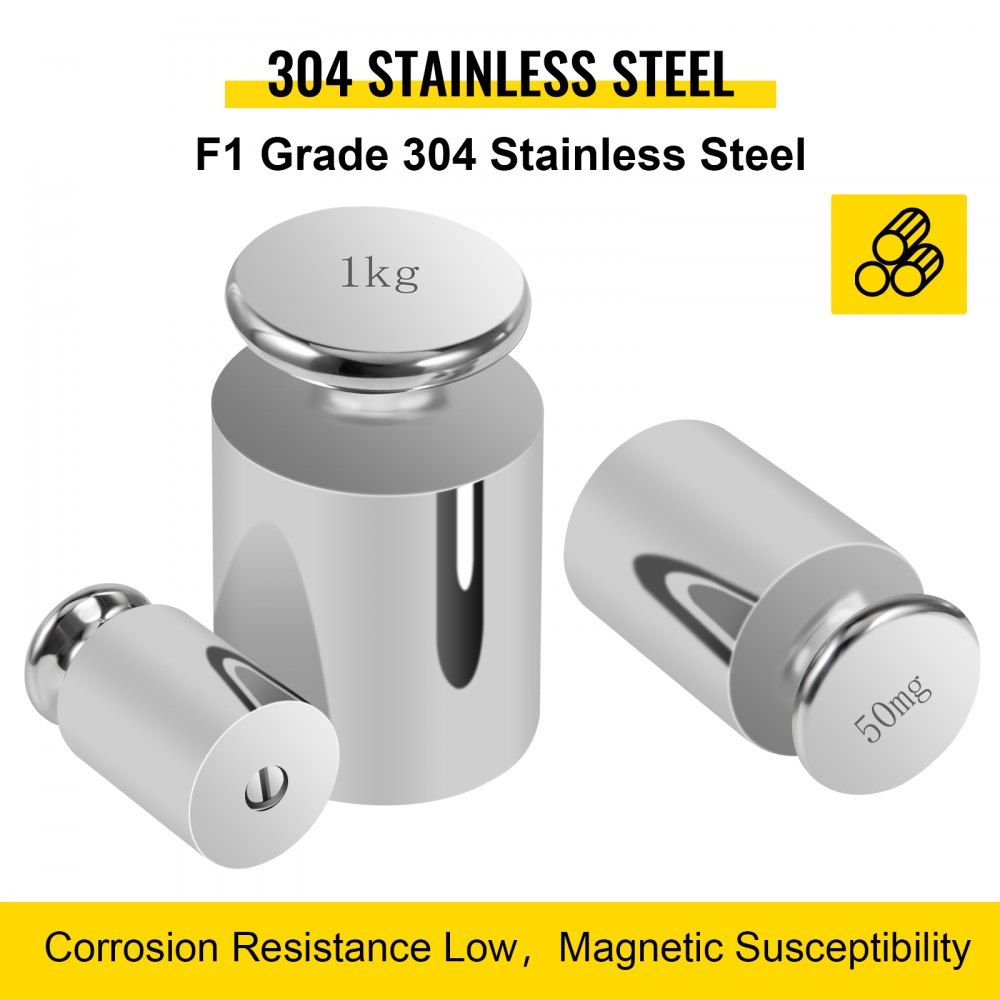 F1 Grade 1mg-1kg 25pcs/Set Calibration Weight Non-magnetic Precision Commercial