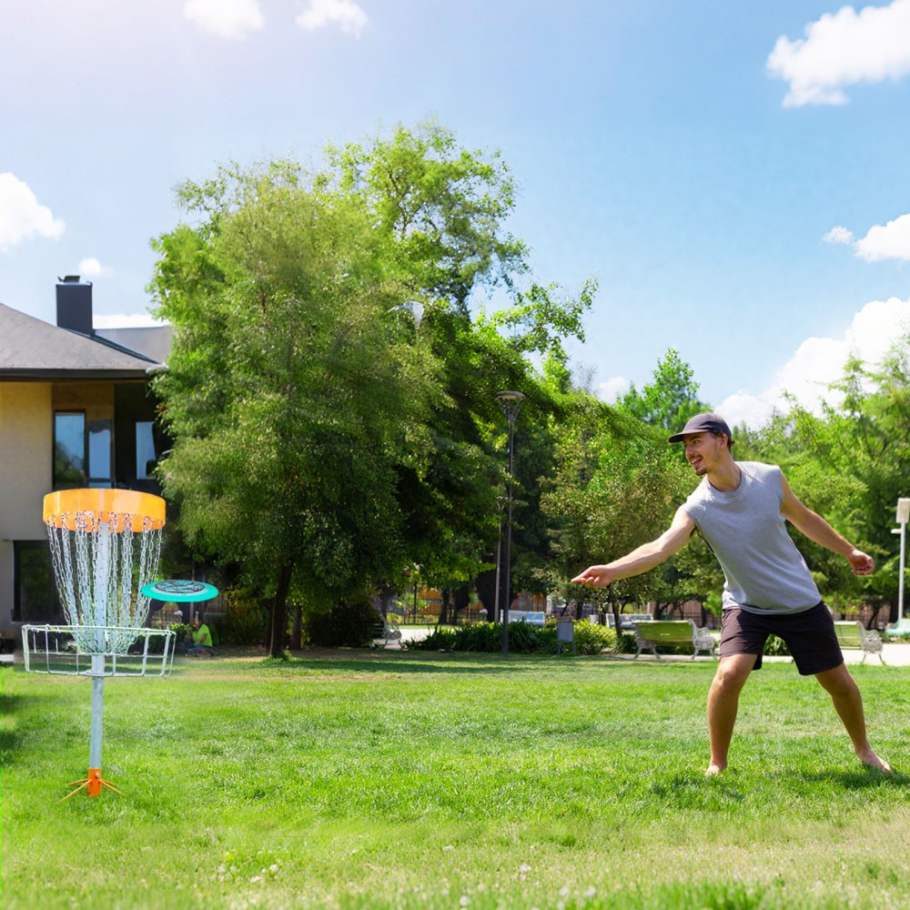 VEVOR Disc Golf Set, 8 Pack Disc Golf Starter Set, Beginners Flying Discs for Full-Body Strength Training, with Putter, Mid-Range, Driver, for Outdoor Backyard, Lawn, Beach, and Park