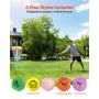VEVOR Disc Golf Set, 5 PCS Beginners Flying Discs, Disc Golf Starter Set for Full-Body Strength Training, with Putter, Mid-Range, Driver, Mini Marker, PDGA Approved for Outdoor Backyard, Lawn, Beach