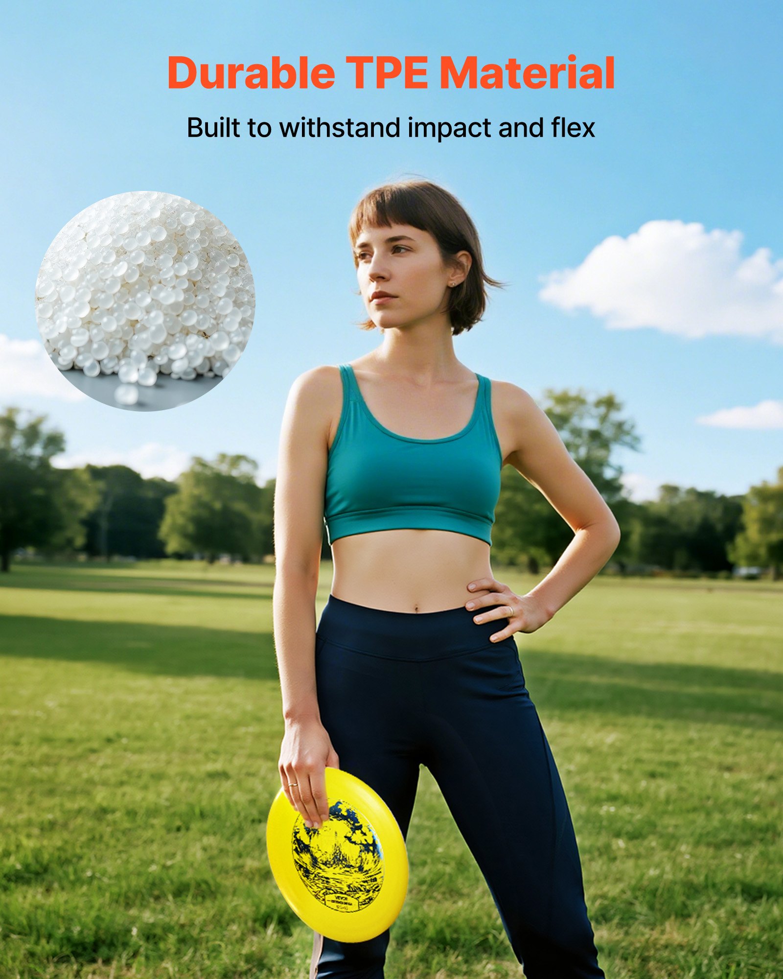 VEVOR Disc Golf Set, 5 PCS Beginners Flying Discs, Disc Golf Starter Set for Full-Body Strength Training, with Putter, Mid-Range, Driver, Mini Marker, for Outdoor Backyard, Lawn, Beach