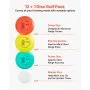VEVOR Disc Golf Set, 12dílná sada létajících disků pro začátečníky, startovací sada pro discgolf, s putterem, středně velkým putterem, driverem, včetně mini markeru, přenosný batoh, pro venkovní použití na zahradě, trávníku, pláži a v parku