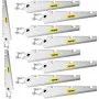VEVOR Barbed Wire Arm Set of 10 Extend Arm Barbed Wire for 1-3/8" Top Rail Chain-Link Barbwire Arm Hot-Dip Galvanized Steel Cornered Barbwire Arm 45-Degree for Chain Link Fence Grapevine Trellises