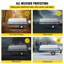 VEVOR Pontoon Boat Cover, Fit for 21'-24' Boat, Heavy Duty 600D Marine Grade Oxford Fabric, UV Resistant Waterproof Trailerable Boat Cover w/ 7 Wind-Proof Straps, Gray