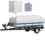 VEVOR Pontoon Boat Cover, Fit for 21'-24' Boat, Heavy Duty 600D Marine Grade Oxford Fabric, UV Resistant Waterproof Trailerable Boat Cover w/ 7 Wind-Proof Straps, Gray