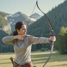 60in Takedown Recurve Bow Wooden Bow Arrow Kit Right Hand Hunting Practice 30lbs