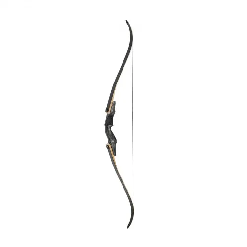 Piaoyu Ensemble de Tir à l'Arc 54 Pouces Arc et Flèches à Recul Chasse Long Nœud Rehausseur en Métal Main Droite 40 Lbs Kit avec Accessoires pour Pratique de Tir