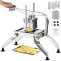 VEVOR Commercial Vegetable Slicer, 1/4 and 1/2 inch Tomato Slicer, Stainless Steel and Aluminum Alloy Vegetable Cutter Slicer, Manual Tomato Slicer with Non-slip Feet, for Tomatoes, Onions, Potatoes