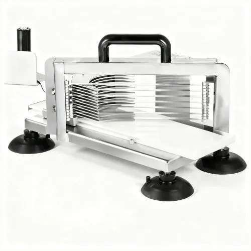 VEVOR Commercial Tomato Slicer, 3/8 inch Tomato Cutter Slicer, Stainless Steel Heavy Duty Tomato Slicer Machine, Manual Tomato Slicer with Non-slip Feet, for Cutting Tomatoes, Cucumbers, Bananas