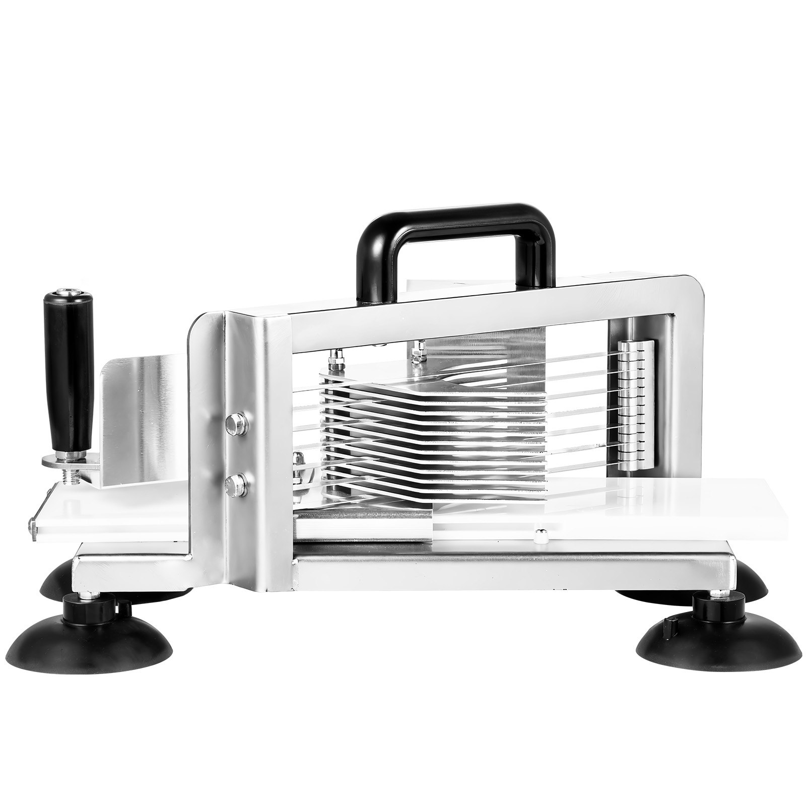 VEVOR Commercial Tomato Slicer, 3/8 inch Tomato Cutter Slicer, Stainless Steel Heavy Duty Tomato Slicer Machine, Manual Tomato Slicer with Non-slip Feet, for Cutting Tomatoes, Cucumbers, Bananas