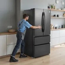 VEVOR French Door Refrigerator 18.9 Cu. Ft. Kitchen Fridge with LED Display