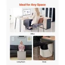 Under Desk Space Heater Rollable Foot Warmer Portable for Home Office