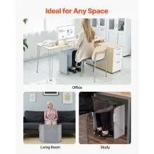 Under Desk Space Heater Foldable Foot Warmer Portable for Home Office
