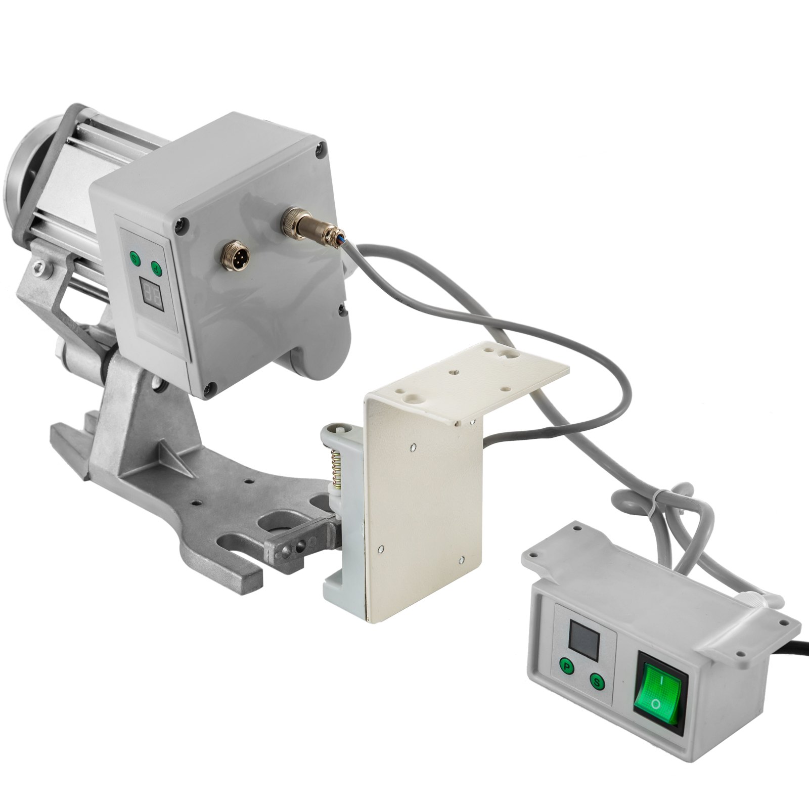 VEVOR 220V 400W Sewing Machine Servo Motor Max Speed 4500RPM Energy Saving Mute Tie Bar Brushless Servo Motor with Needle Positioner for Industrial Sewing Machine
