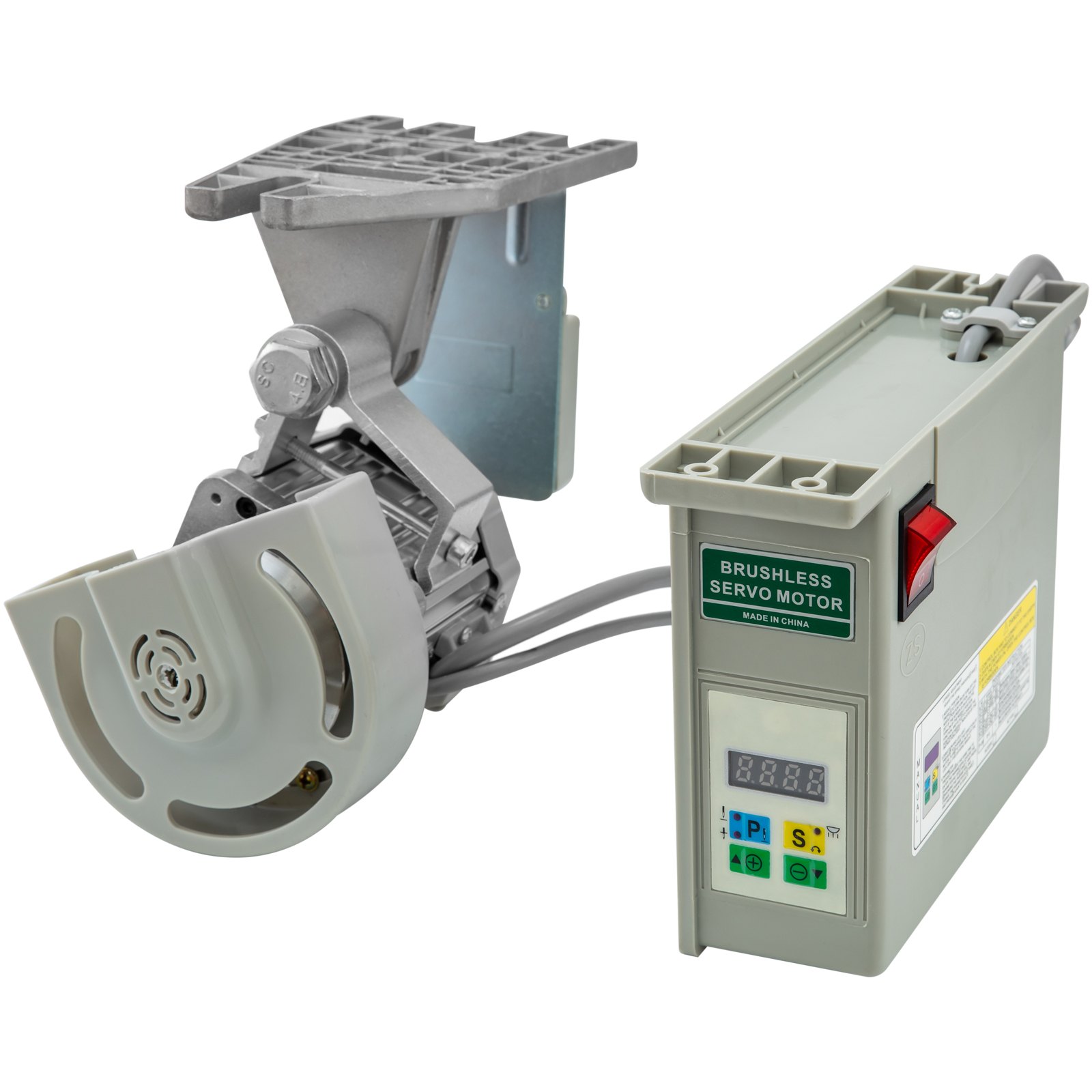Servomotor para máquina de coser VEVOR, 550W 110V 4500rpm Servomotor sin escobillas con posicionador de aguja Ahorro de energía