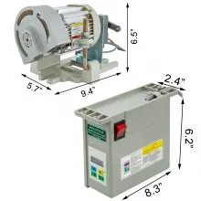 VEVOR 110V 600W Sewing Machine Servo Motor Max Speed 4500RPM Energy Saving Mute Tie Bar Brushless Servo Motor for Industrial Sewing Machine