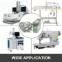VEVOR 220V 800W Sewing Machine Servo Motor Max Speed 300RPM to 4500RPM Energy Saving Mute Tie Bar Brushless Servo Motor with Needle Positioner for Industrial Sewing Machine