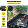 VEVOR Pond Liner, 13x20 ft, 20 Mil Pond Liners for Outdoor Ponds, HDPE Pond Underlayment for Fountain, Small Pond, Fishpond, Waterfall, Water Garden, Black