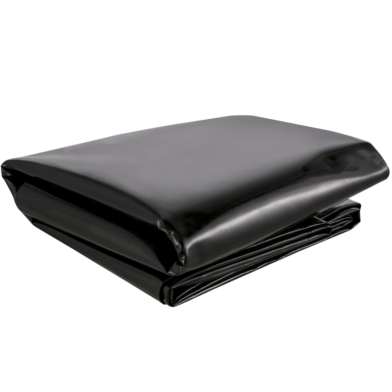 VEVOR Pond Liner, 13x20 ft, 20 Mil Pond Liners for Outdoor Ponds, HDPE Pond Underlayment for Fountain, Small Pond, Fishpond, Waterfall, Water Garden, Black