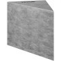 VEVOR tile shower seat in gray, triangular shape, ready for tiling, offers durability and modern design.
