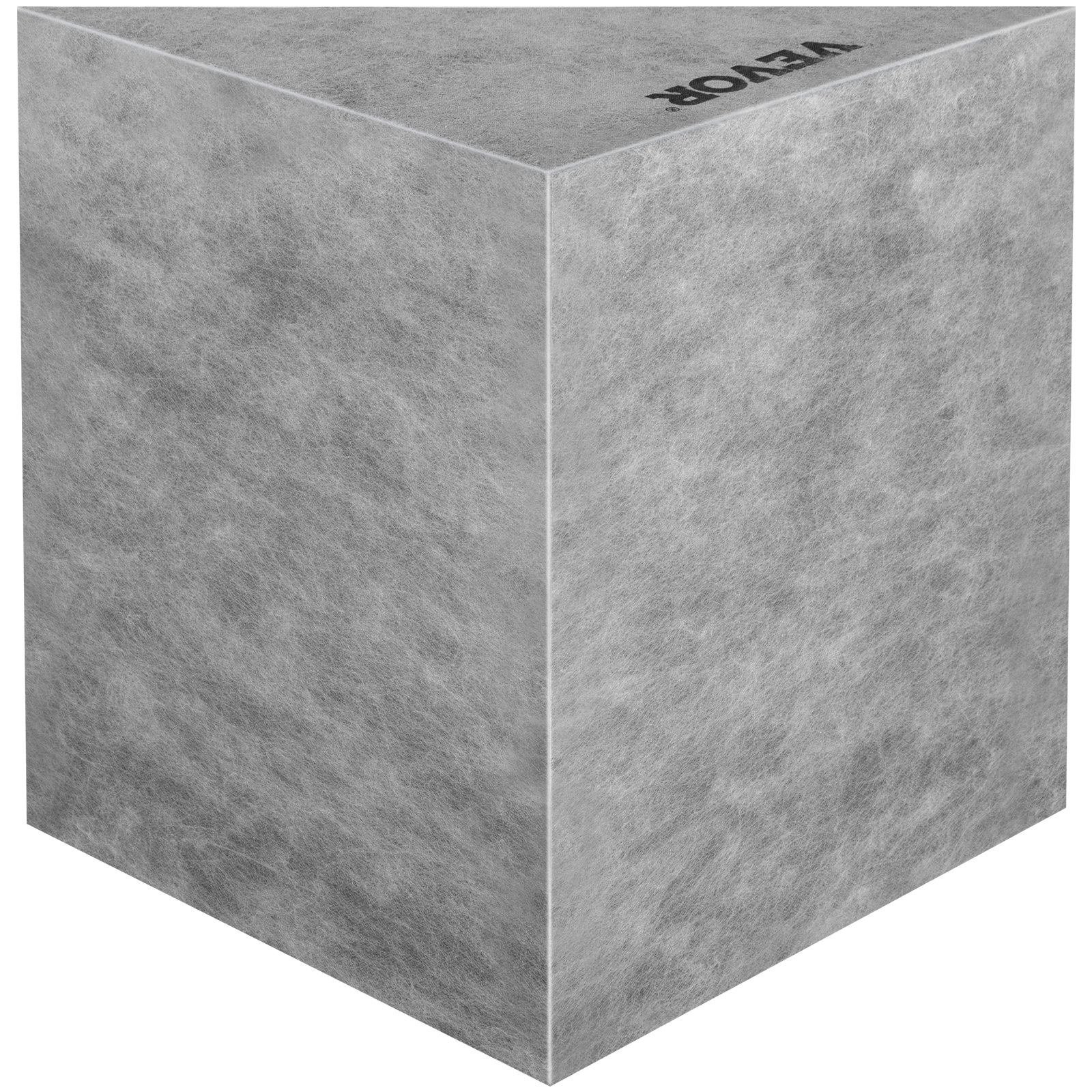 gray VEVOR tile shower seat with textured finish in corner position.
