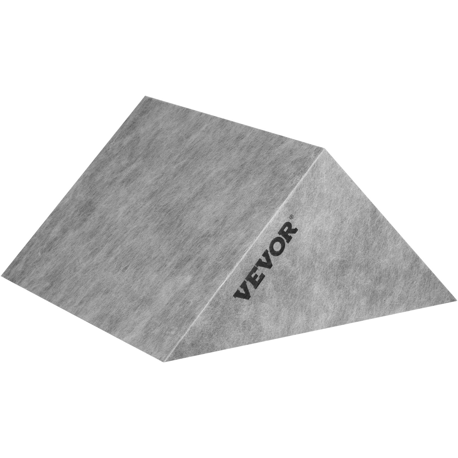 VEVOR tile shower seat, angled view showing grey texture and VEVOR logo. sturdy and modern design.