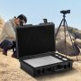 VEVOR Waterproof Hard Case, 19 x 14 x 5 Inches, with Customizable Foam, Portable Protective Hard Camera Case, Shockproof for Laptop, Pistol, Camera, and More, Black