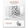 10Pcs Peel and Stick Backsplash 12x12x0.78 in Self-Adhesive Wall Tile Stone-Look