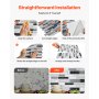 10Pcs Peel and Stick Backsplash 12x12x0.78 in Self-Adhesive Wall Tile Stone-Look