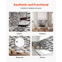 10Pcs Peel and Stick Backsplash 12x12x0.78 in Self-Adhesive Wall Tile Stone-Look