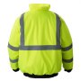VEVOR High Visibility Reflective Safety Jacket, Waterproof Winter Hoodie, Work Construction Coat with Pockets for Men & Women, Rain Gear Meet ANSI & Class 3, Hi Vis Yellow Coat with Black Bottom, L