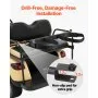 VEVOR Golf Cart Bag Holder, 1370 x 195 x 60.5 mm, Compatible with Most 2+2 Golf Cart Rear Seat with 1.2-Inch Square Tubes, Adjustable Rear Seat Carts Club Holder with Strap, No Drilling Required