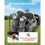 VEVOR Golf Cart Bag Holder, 1370 x 195 x 60.5 mm, Compatible with Most 2+2 Golf Cart Rear Seat with 1.2-Inch Square Tubes, Adjustable Rear Seat Carts Club Holder with Strap, No Drilling Required