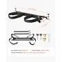 VEVOR Golf Cart Bag Holder, 1370 x 195 x 60.5 mm, Compatible with Most 2+2 Golf Cart Rear Seat with 1.2-Inch Square Tubes, Adjustable Rear Seat Carts Club Holder with Strap, No Drilling Required
