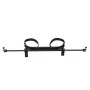 VEVOR Golf Cart Bag Holder, 53.9 x 7.7 x 2.4 Inch, Compatible with Most 2+2 Golf Cart Rear Seat with 1.2-Inch Square Tubes, Adjustable Rear Seat Carts Club Holder with Strap, No Drilling Required