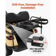 Golf Bag Holder Bracket Attachment Adjustable Golf Bag Bar for Most 2+2 Cart