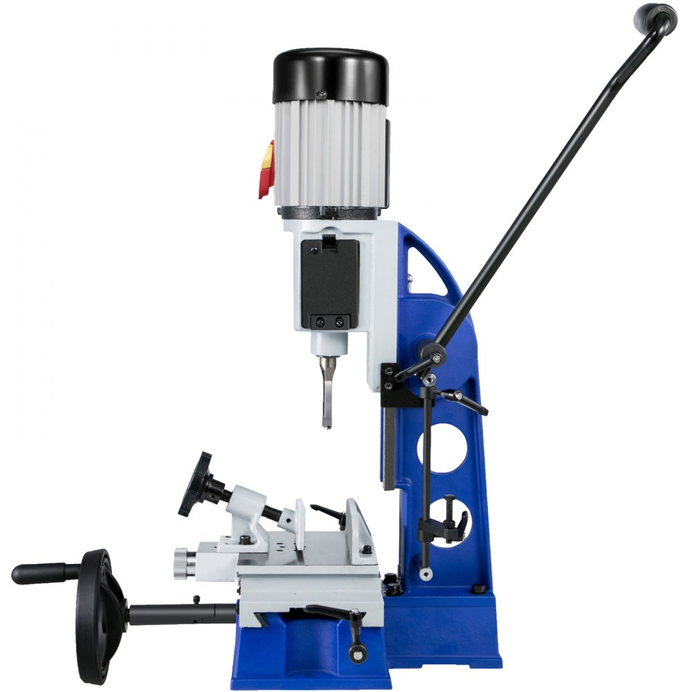 VEVOR Woodworking Mortise Machine, 373 W(1/2 HP) 1400RPM Powermatic Mortiser, With Movable Work Bench Benchtop Mortising Machine, For Making Round Holes Square Holes Or Special Square Holes In Wood