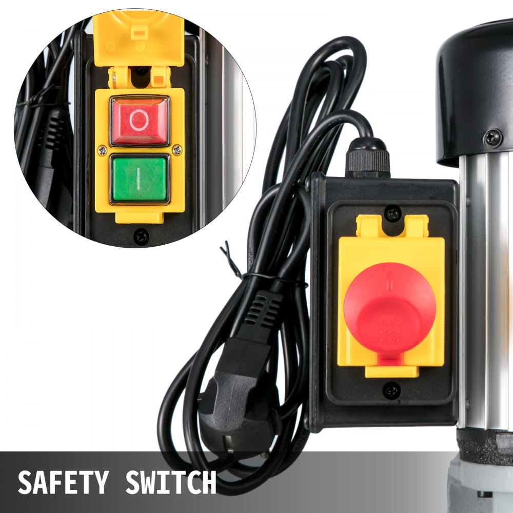 VEVOR Bench Morticer 373 W(1/2 HP) 1400RPM Benchtop Drill Presses 27 kg(60 Pounds) Weigh Benchtop Mortising Machine 13mm Chuck Capacity For Internal grinding Metal Drilling Cutting Wooden Mortises