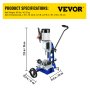 VEVOR Mortise Machine Powermatic Mortise With Movable Workbench for Woodworking