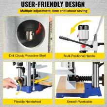 VEVOR Mortise Machine Hollow Chisel Mortise With Chisel Bit Set for Woodworking